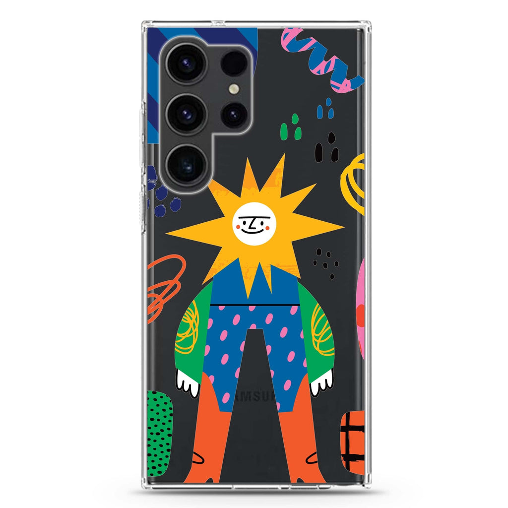 Abstract People #5 Samsung Galaxy S26/S25/S24/S23/S22 Ultra ultra clear case, transparent design, main view