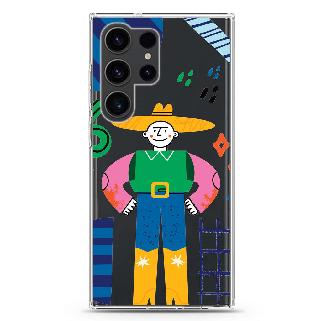 Abstract People #4 Samsung Galaxy S26/S25/S24/S23/S22 Ultra ultra clear case, transparent design, main view