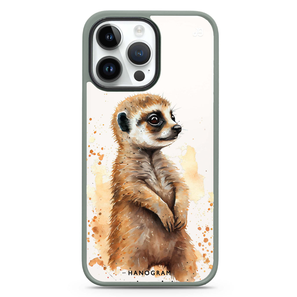 A Meerkat iPhone 14 Pro Max Impact Guard Bumper Case