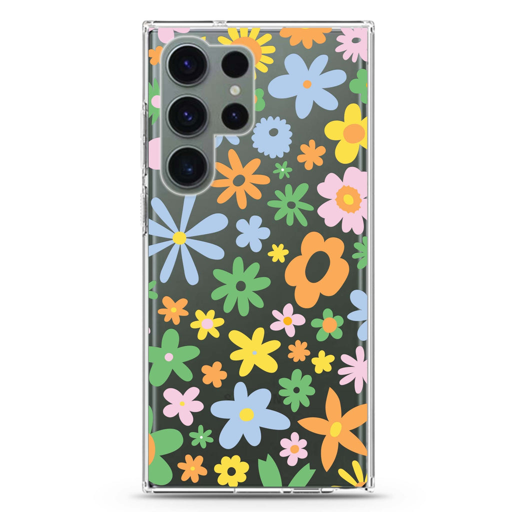 Flowers #2 Samsung Galaxy S26/S25/S24/S23/S22 Ultra ultra clear case, transparent design, main view
