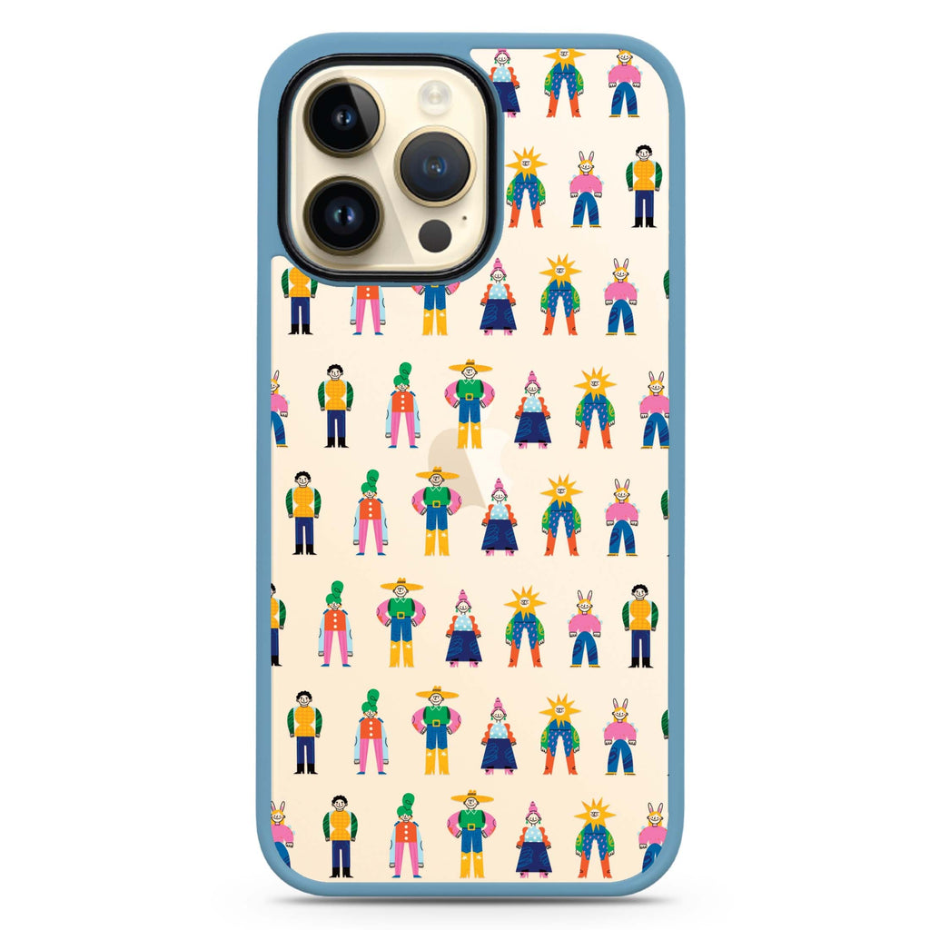 Abstract People Family Impact Guard Bumper Case