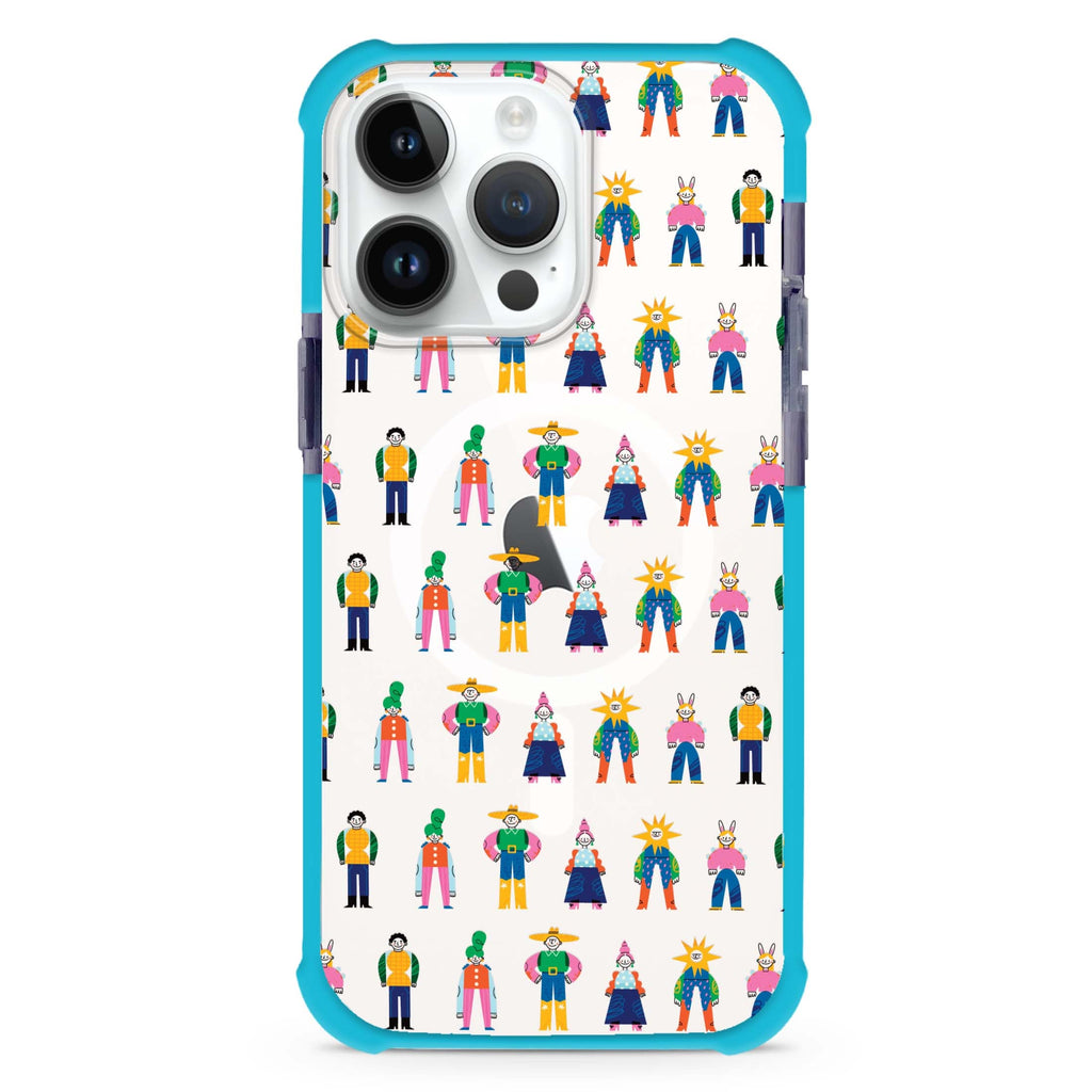 Abstract People Family MagSafe Compatible Ultra Shockproof Case