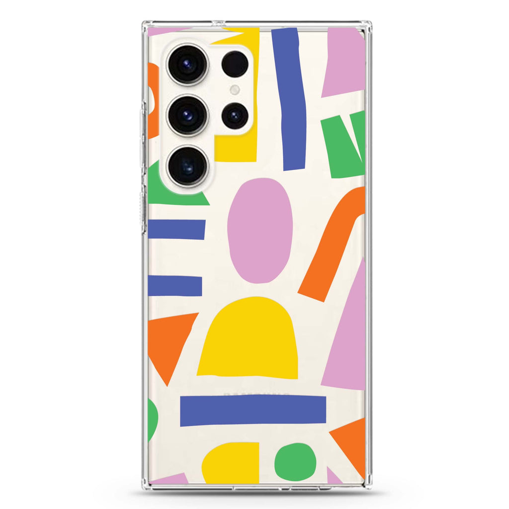 Abstract Doodles #6 Samsung Galaxy S26/S25/S24/S23/S22 Ultra ultra clear case, transparent design, main view