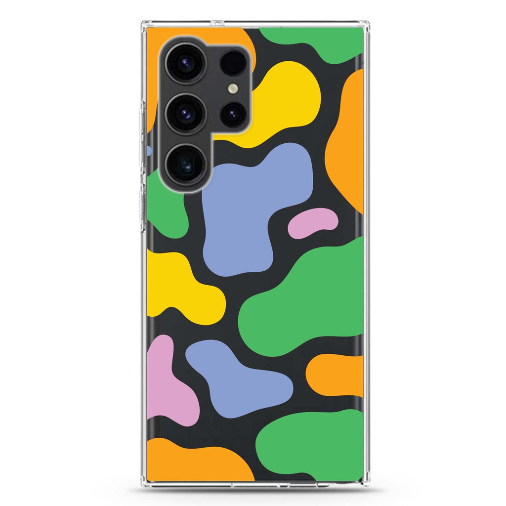Abstract Doodles #5 Samsung Galaxy S26/S25/S24/S23/S22 Ultra ultra clear case, transparent design, main view