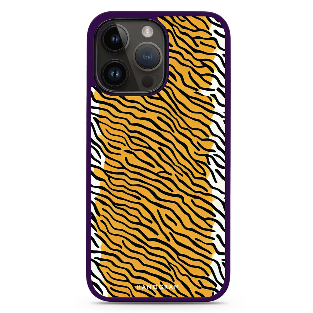 Leopard print iPhone 14 Pro Max MagSafe Compatible Impact Guard Bumper Case