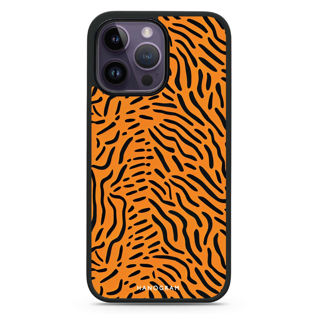 Leopard print iPhone 14 Pro Max MagSafe Compatible Impact Guard Bumper Case