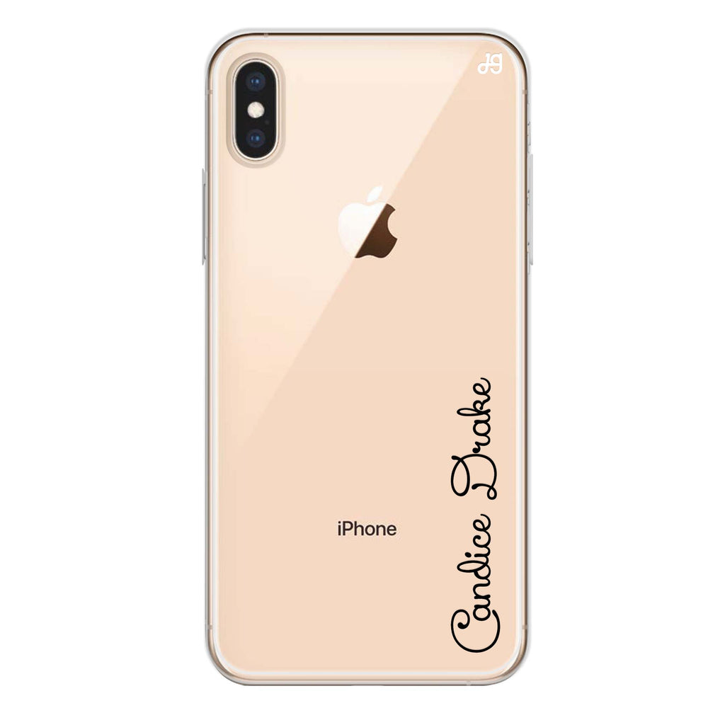 Delicacy Custom Name iPhone XS Max Ultra Clear Case