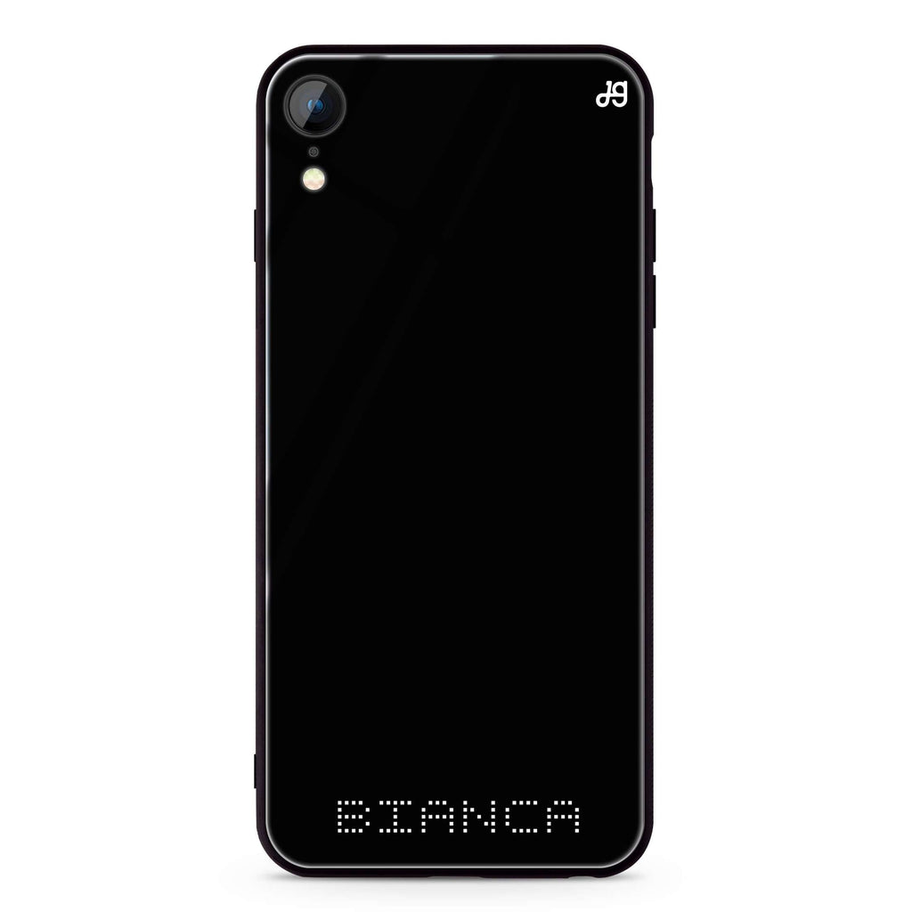 Digital Name iPhone XR Glass Case
