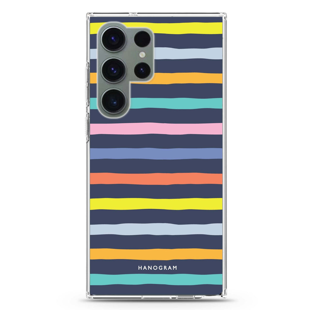 Rainbow Line Samsung Galaxy S26/S25/S24/S23/S22 Ultra ultra clear case, transparent design, main view