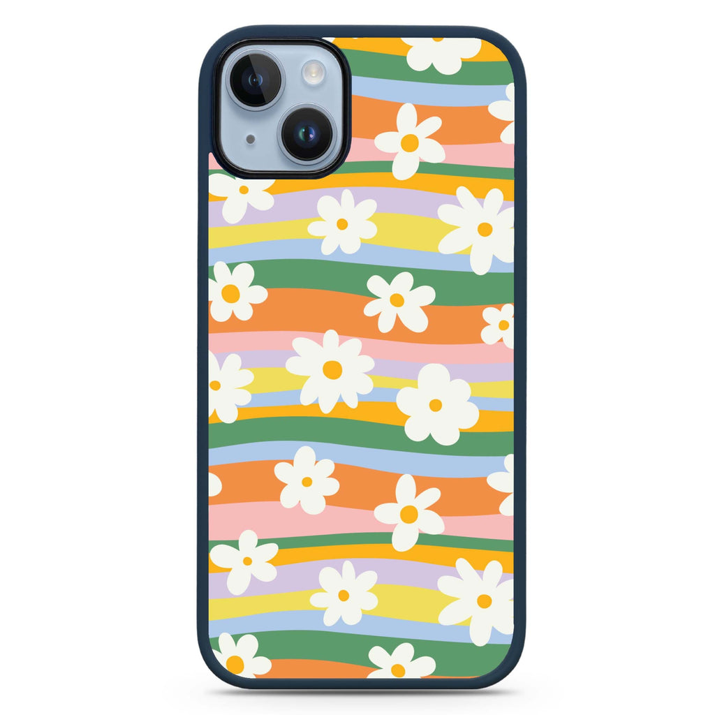 Flowers iPhone 14 Plus MagSafe Compatible Impact Guard Bumper Case