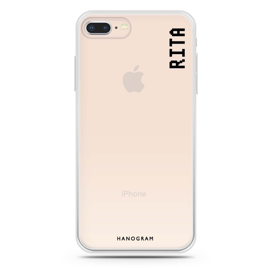 Pixel Custom Name II iPhone 8 Ultra Clear Case