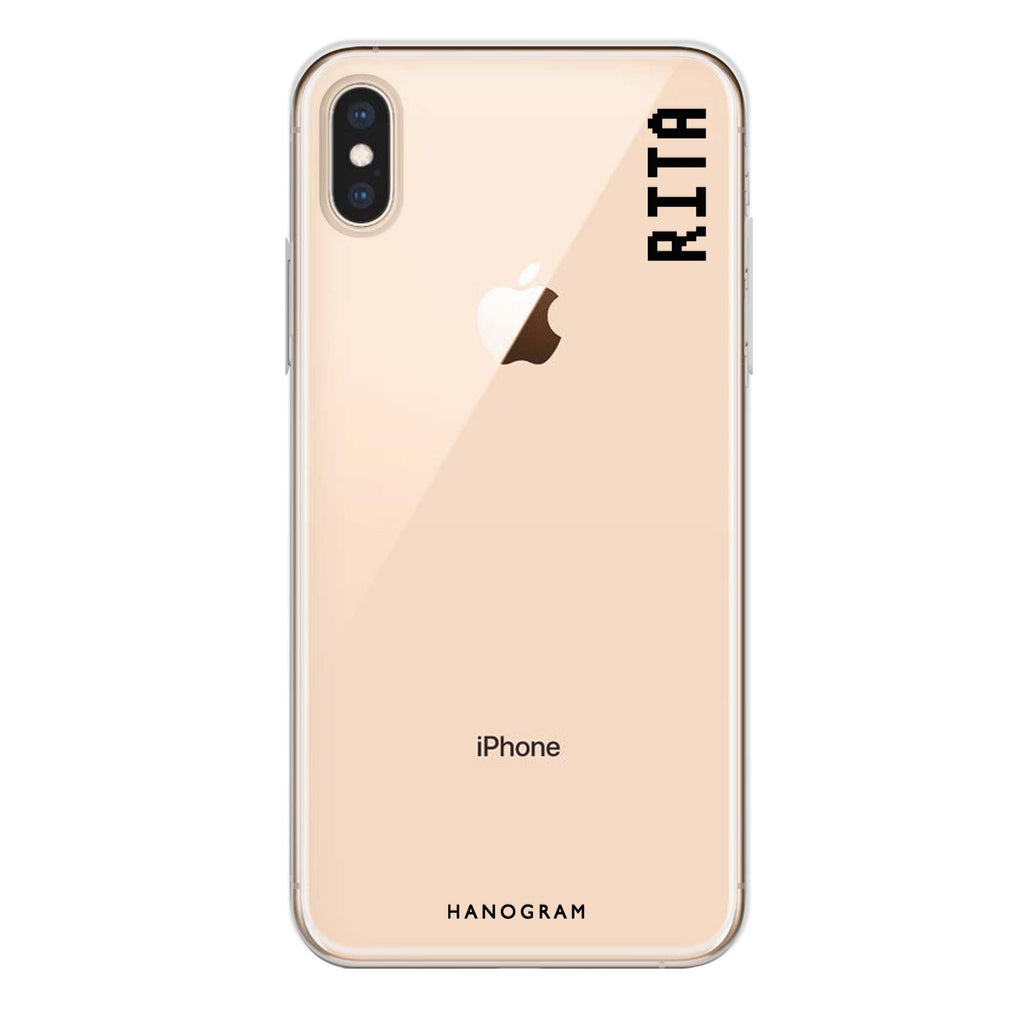 Pixel Custom Name II iPhone XS Ultra Clear Case