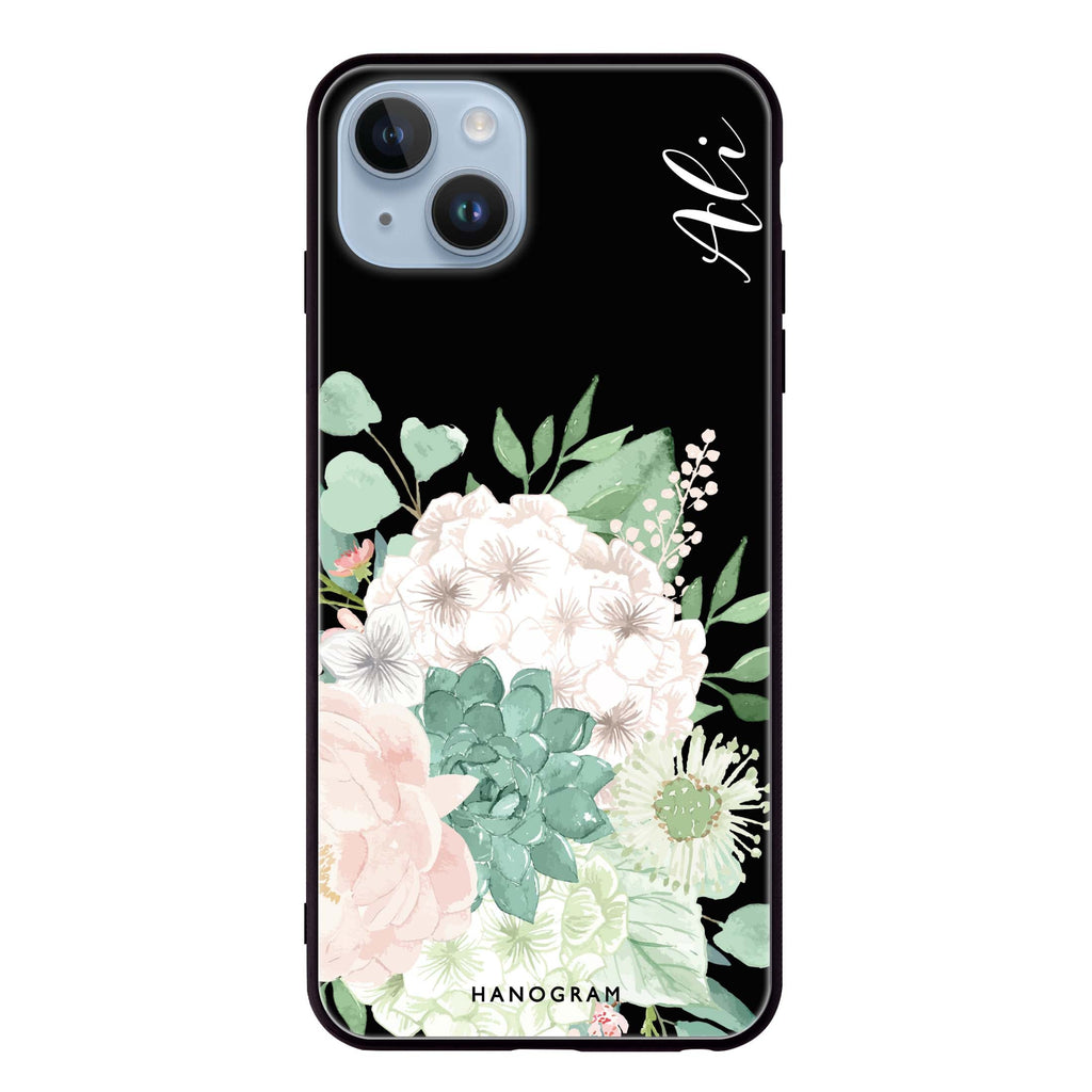 Vintage Flowers iPhone 14 Plus Glass Case