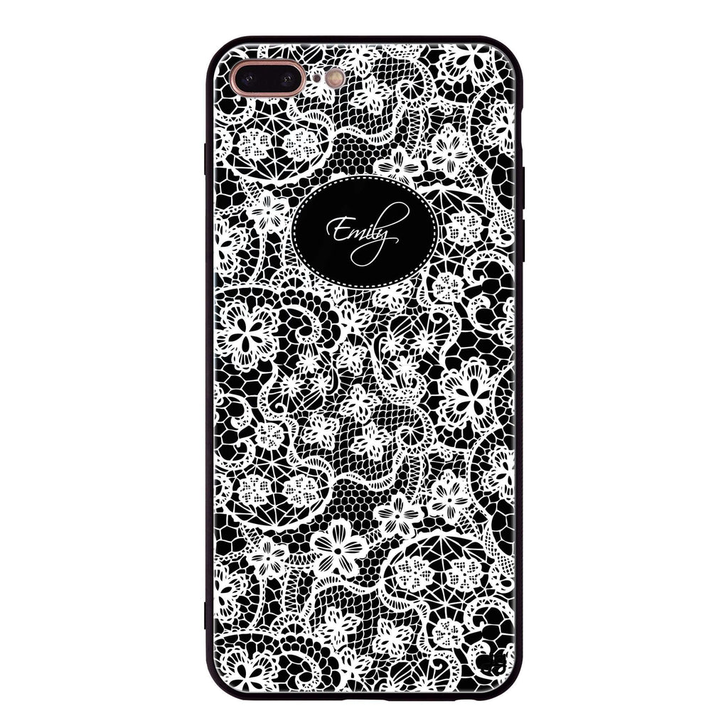 My Floral Lace iPhone 7 Plus Glass Case