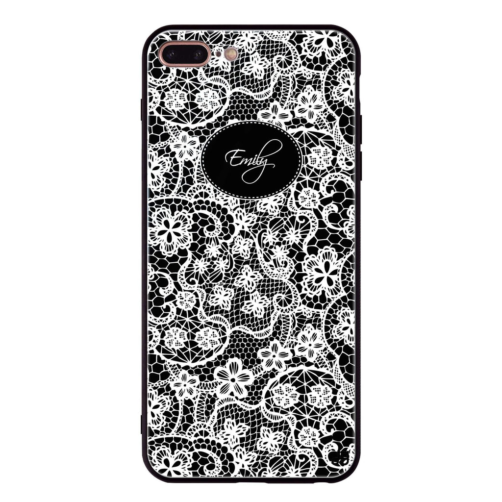 My Floral Lace iPhone 8 Plus Glass Case