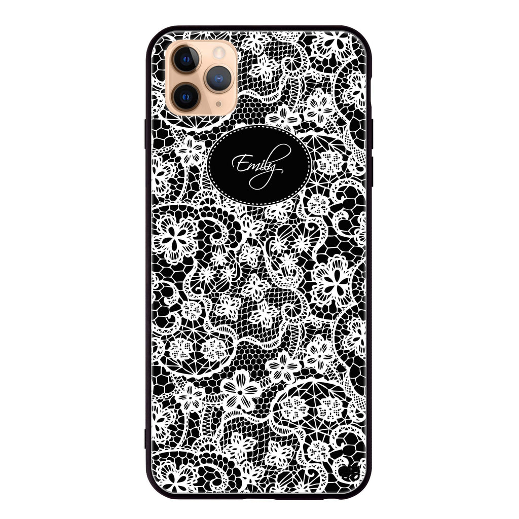 My Floral Lace iPhone 11 Pro Max Glass Case