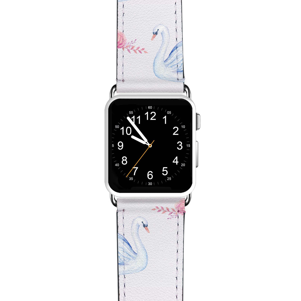 Spring Flower Swan APPLE WATCH BANDS