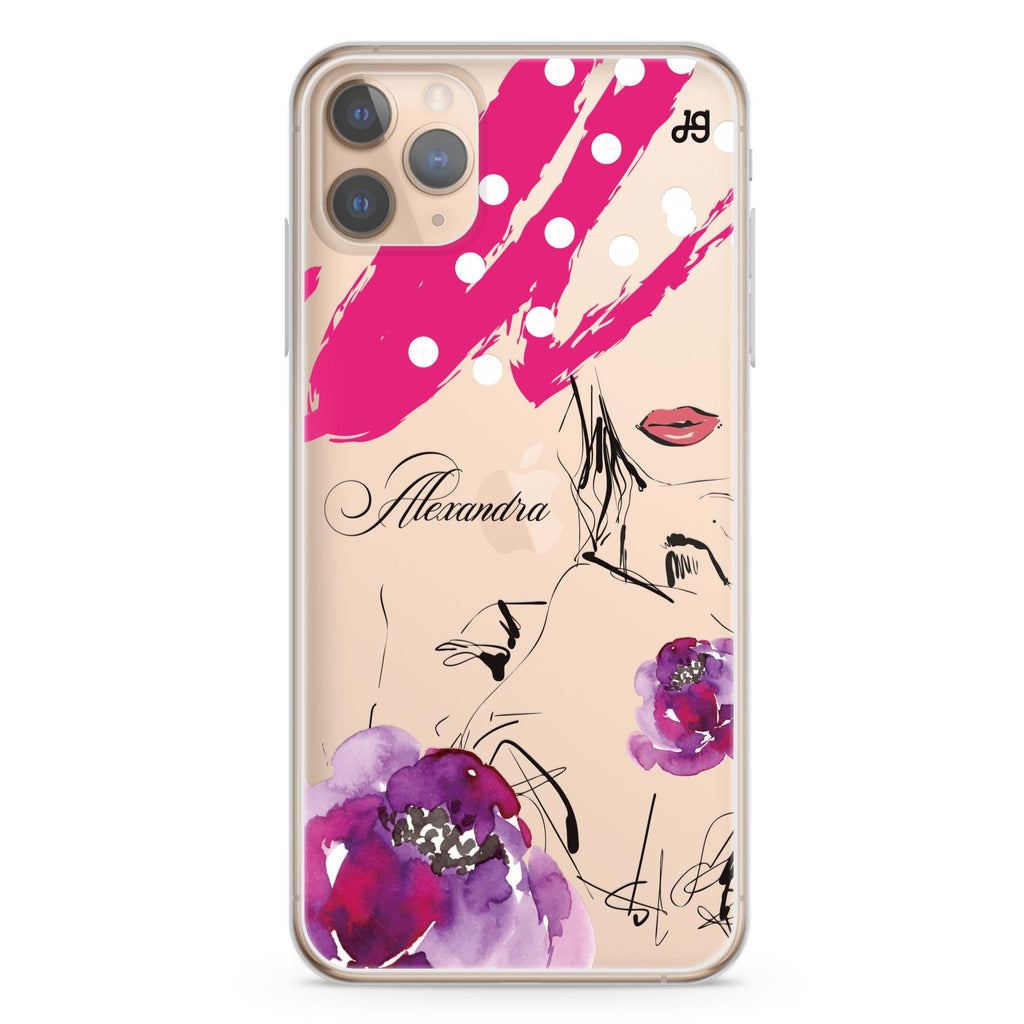 Floral Makeup iPhone 11 Pro Max Ultra Clear Case