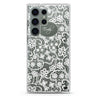 My Floral Lace personalized name Samsung Galaxy S26/S25/S24/S23/S22 Ultra ultra clear case, transparent design, main view