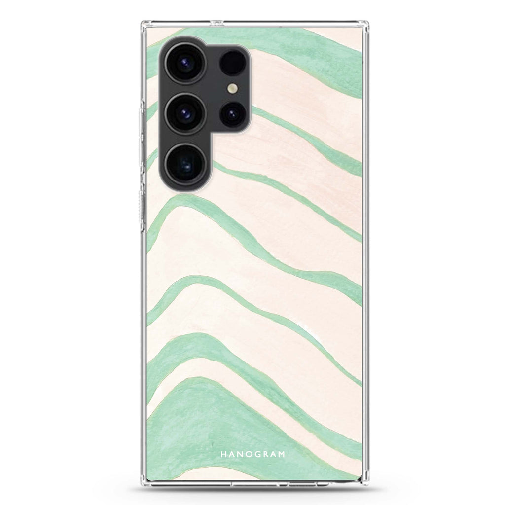 Abstract Paint Pattern #3 Samsung Galaxy S26/S25/S24/S23/S22 Ultra ultra clear case, transparent design, main view