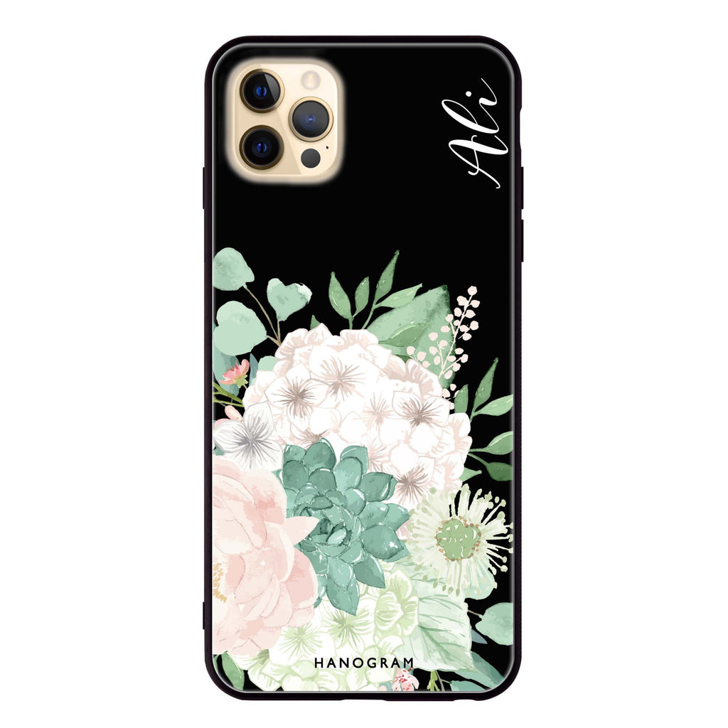 Vintage Flowers iPhone 12 Pro Max Glass Case