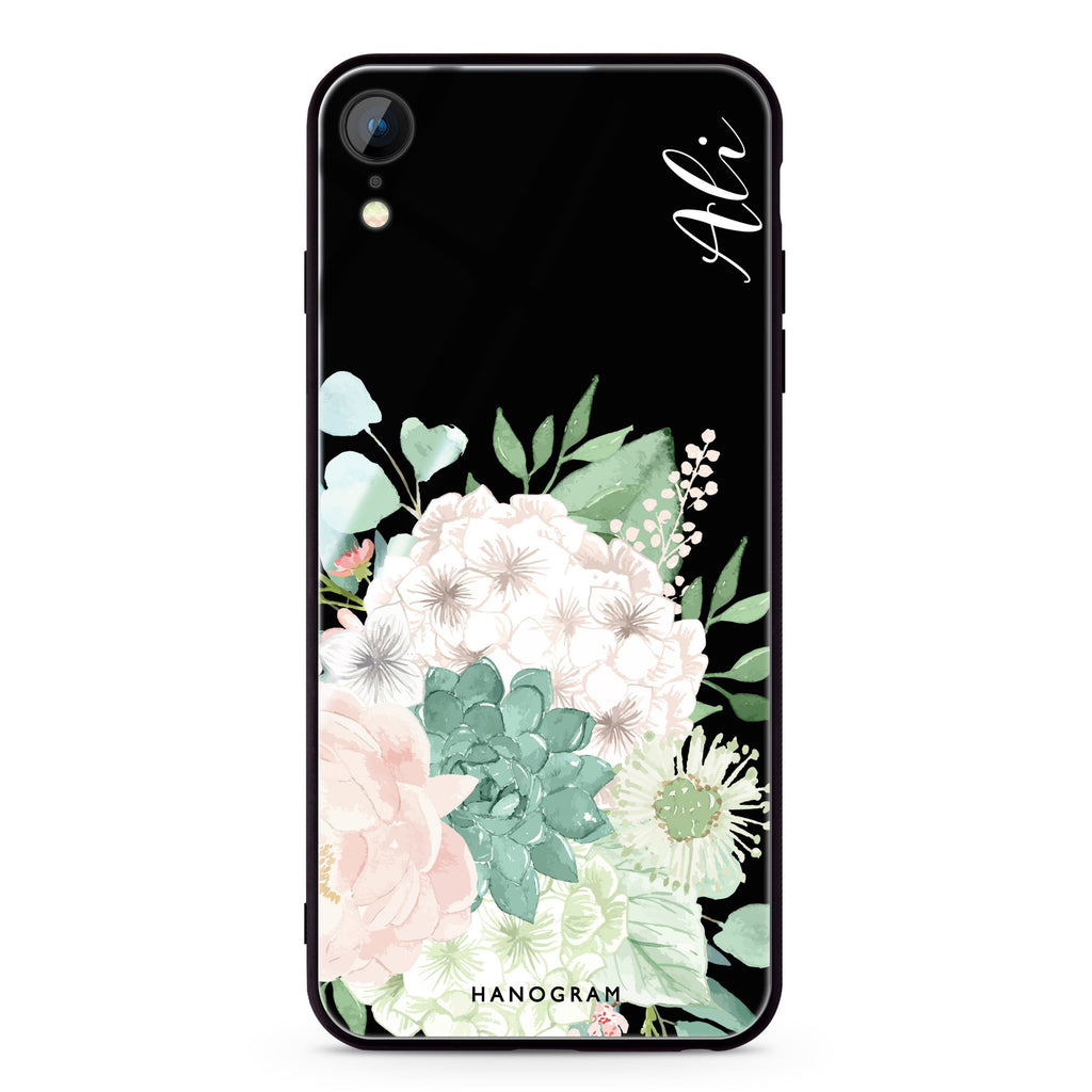 Vintage Flowers iPhone XR Glass Case