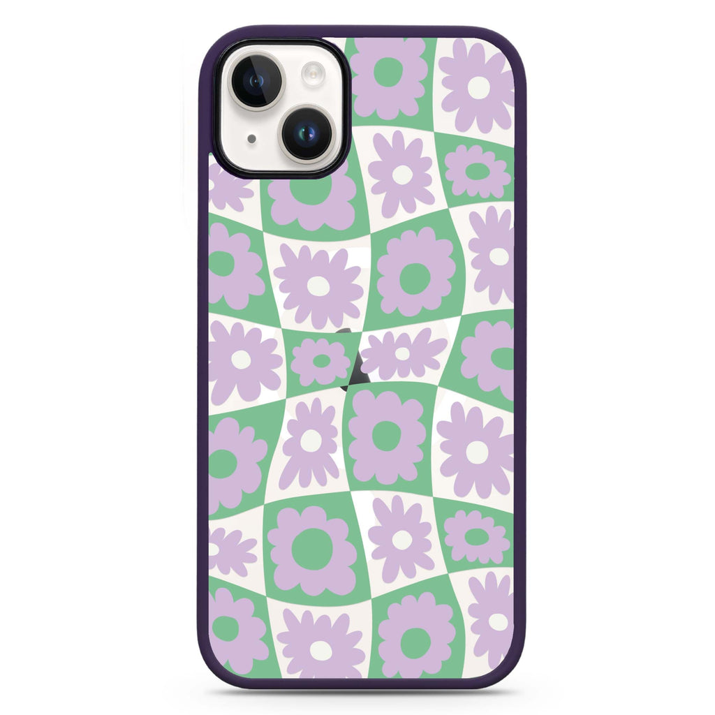 Flowers iPhone 14 Plus MagSafe Compatible Impact Guard Bumper Case