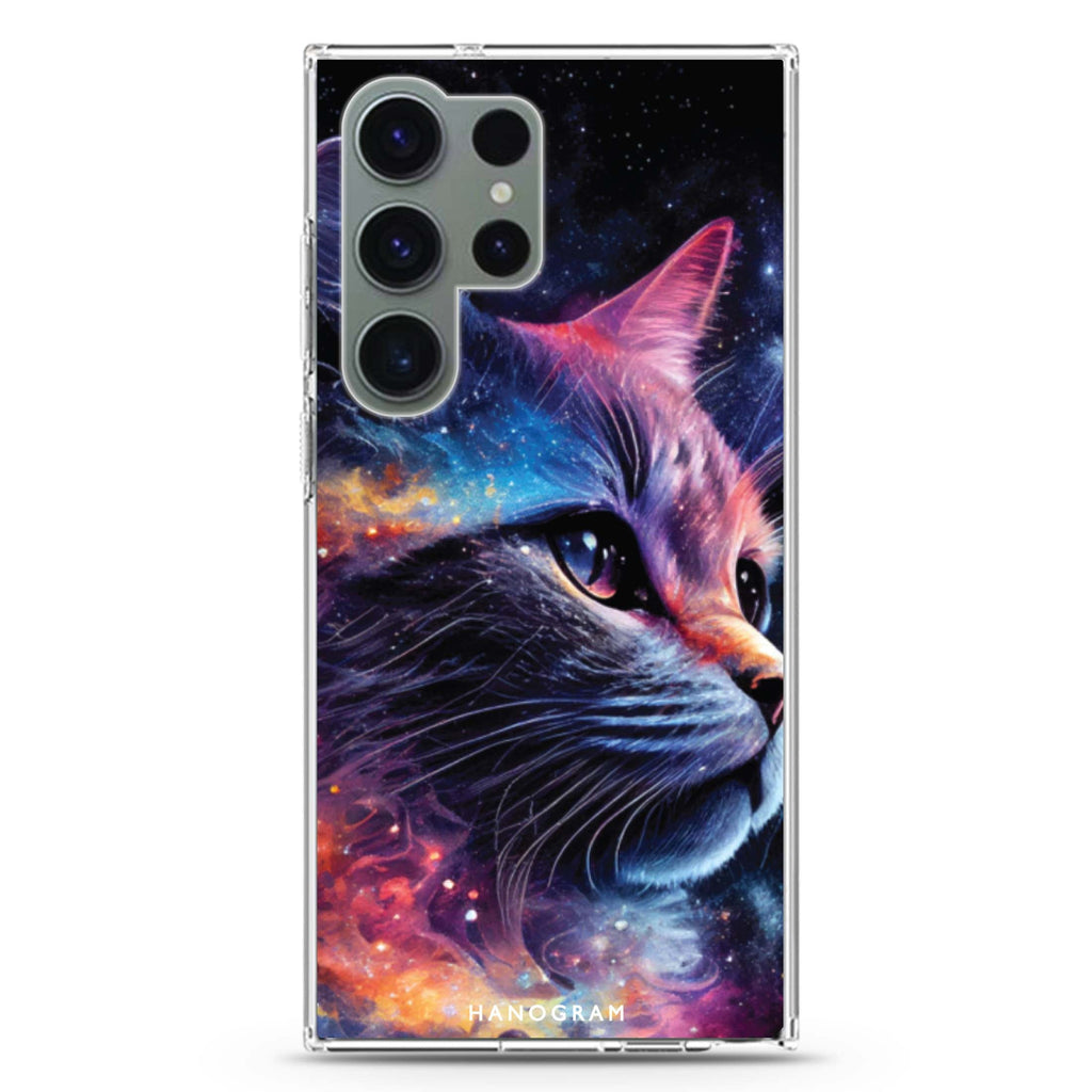 Galaxy Cat Ultra Clear Case For Galaxy S23 Ultra