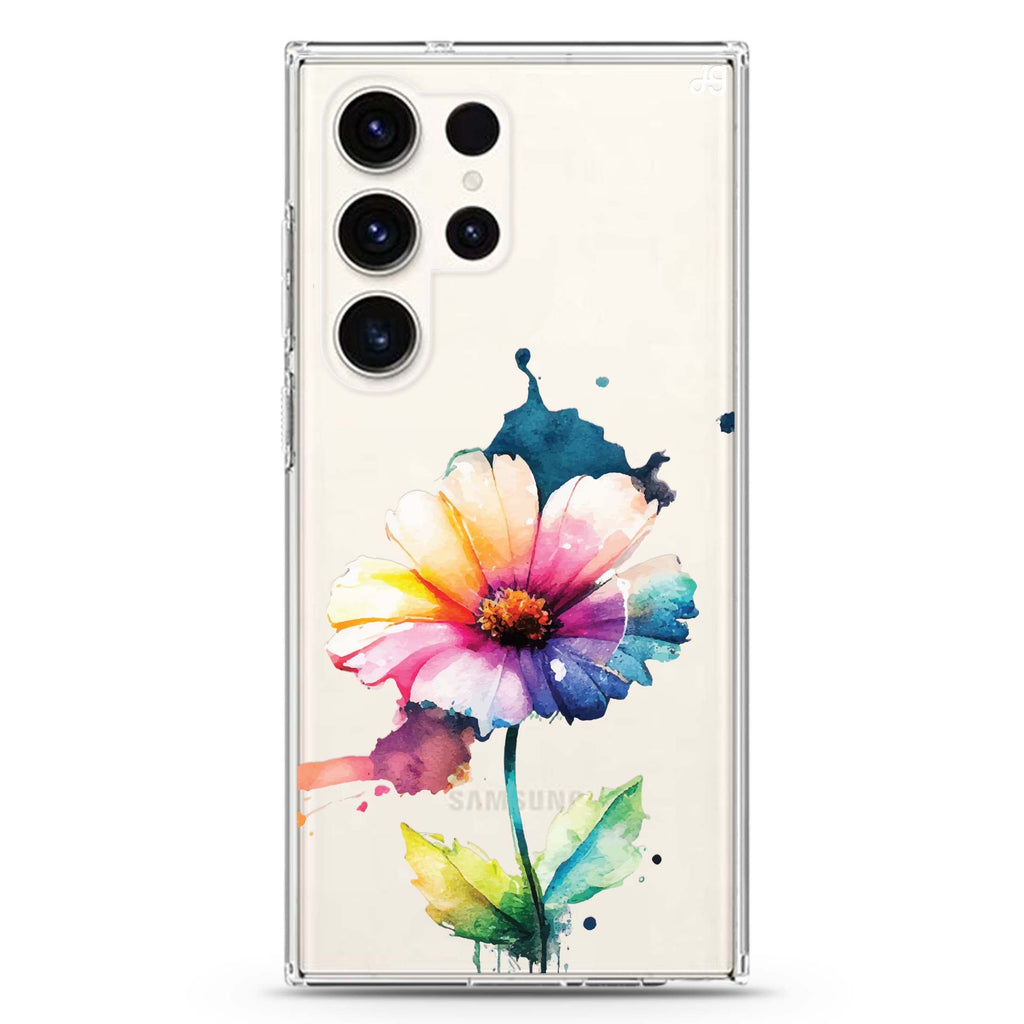A Beautiful Flower Samsung Galaxy S26/S25/S24/S23/S22 Ultra ultra clear case, transparent design, main view