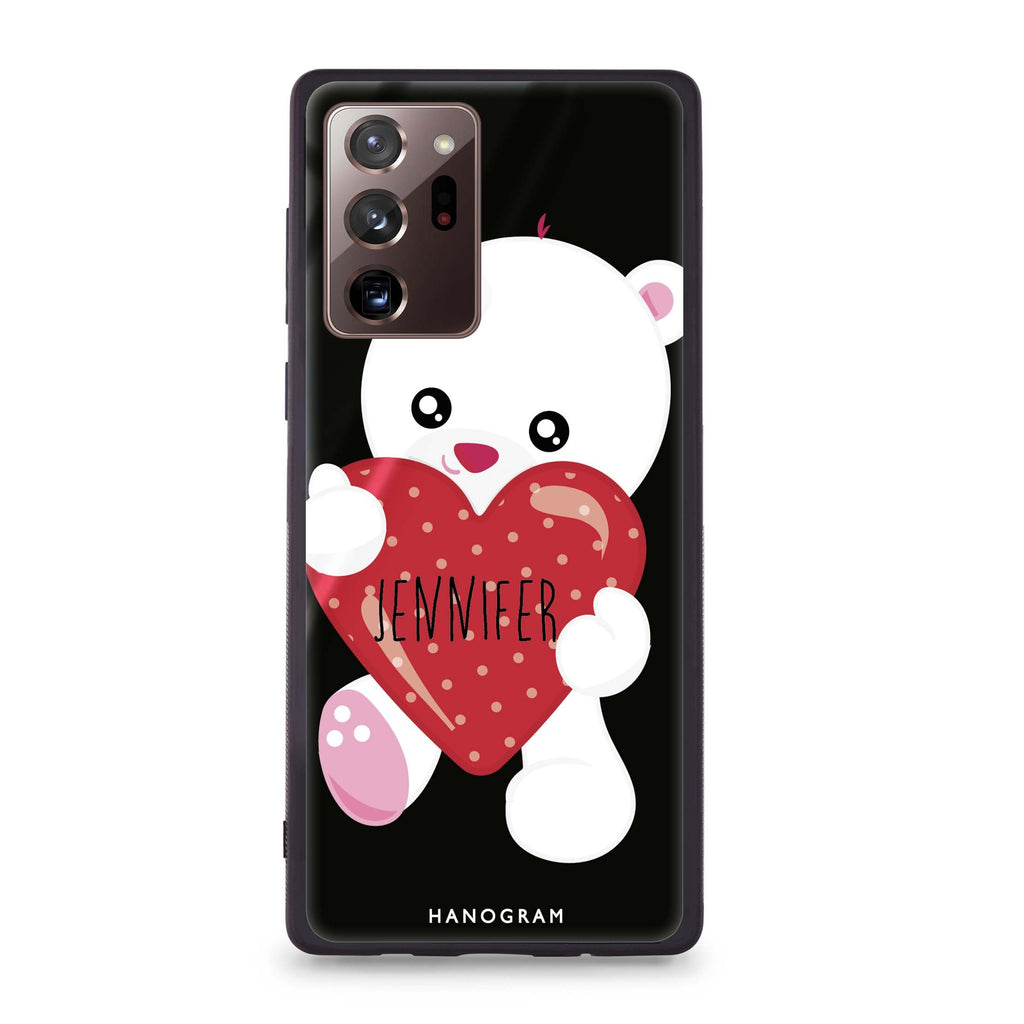 Lovely Bear Samsung Note 20 Ultra Glass Case