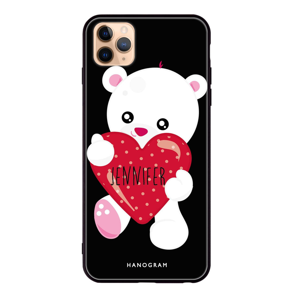 Lovely Bear iPhone 11 Pro Max Glass Case
