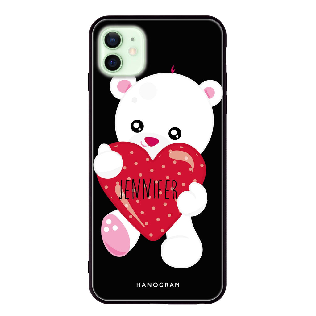 Lovely Bear iPhone 12 mini Glass Case