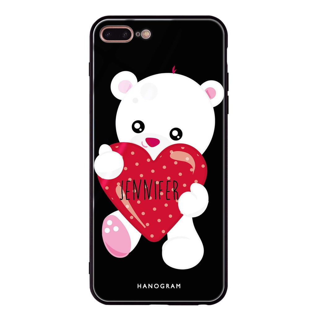 Lovely Bear iPhone 7 Plus Glass Case