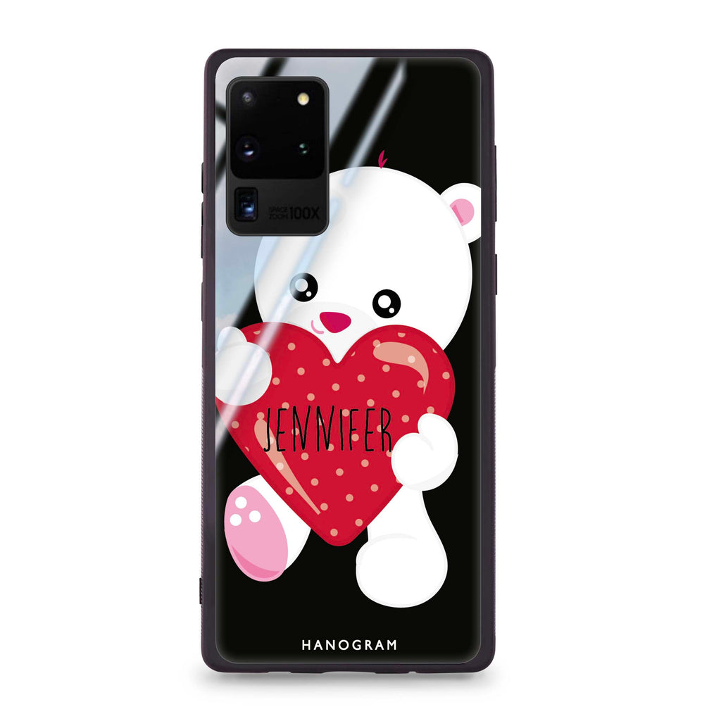 Lovely Bear Samsung S20 Ultra Glass Case