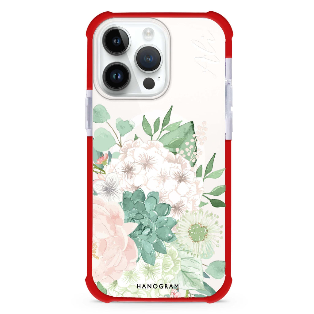 Vintage Flowers MagSafe Compatible Ultra Shockproof Case