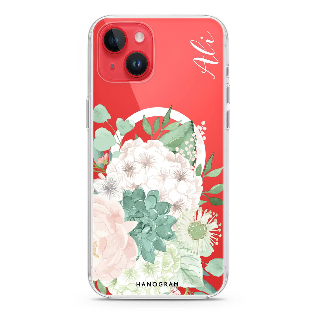 Vintage Flowers iPhone 12 MagSafe Compatible Ultra Clear Case