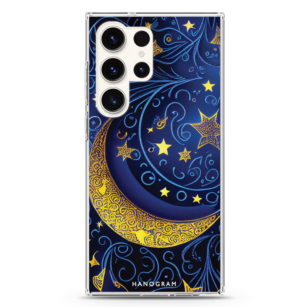 Big Moon Samsung Galaxy S26/S25/S24/S23/S22 Ultra ultra clear case, transparent design, main view