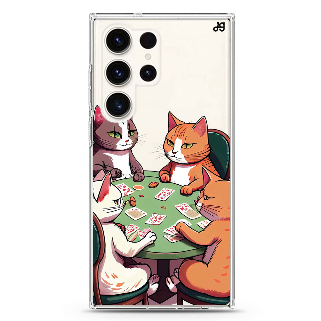 Cats & Game Samsung Galaxy S26/S25/S24/S23/S22 Ultra ultra clear case, transparent design, main view