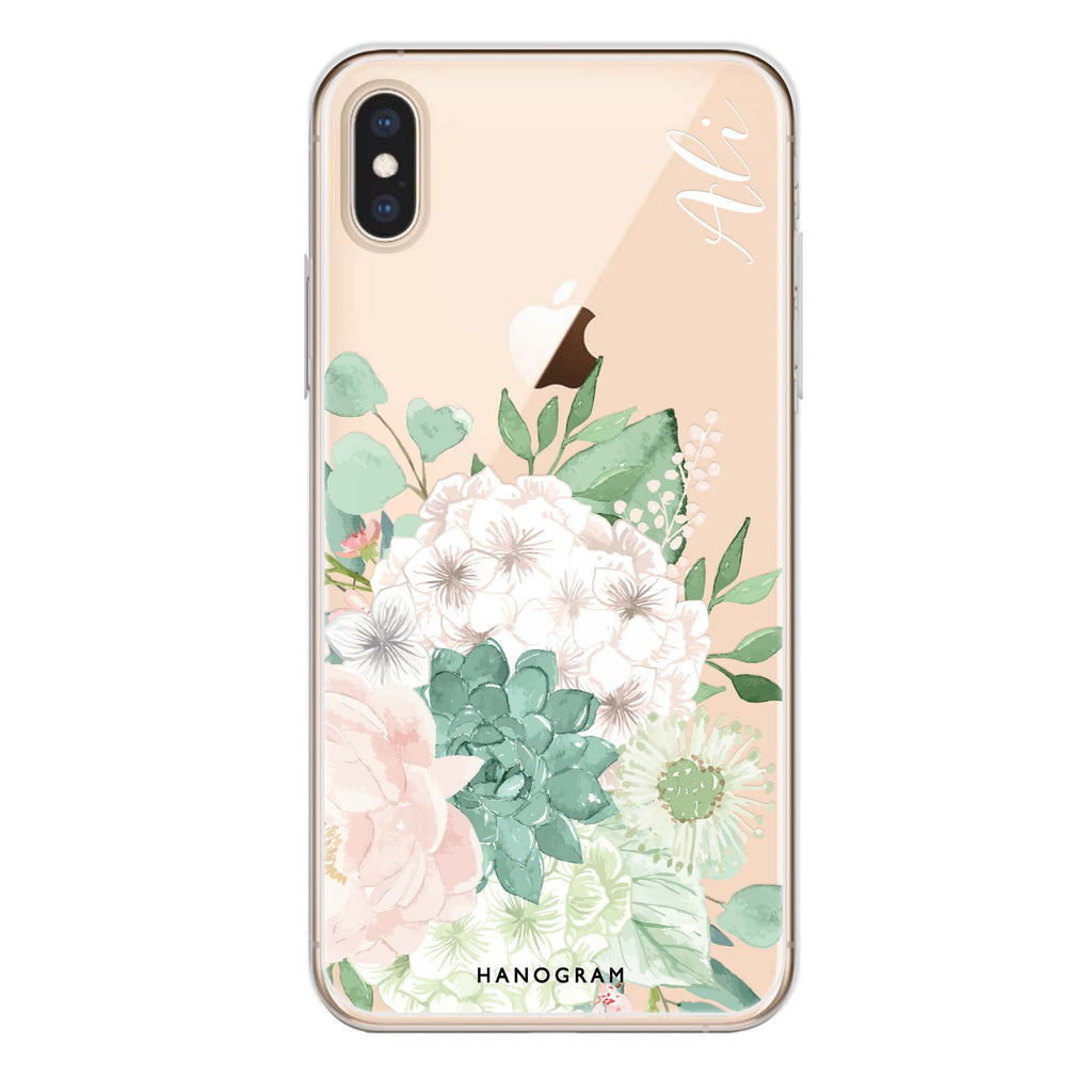 Vintage Flowers iPhone XS Ultra Clear Case