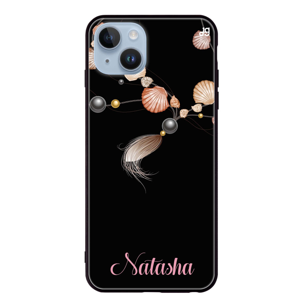 Connection of Sea iPhone 14 Plus Glass Case