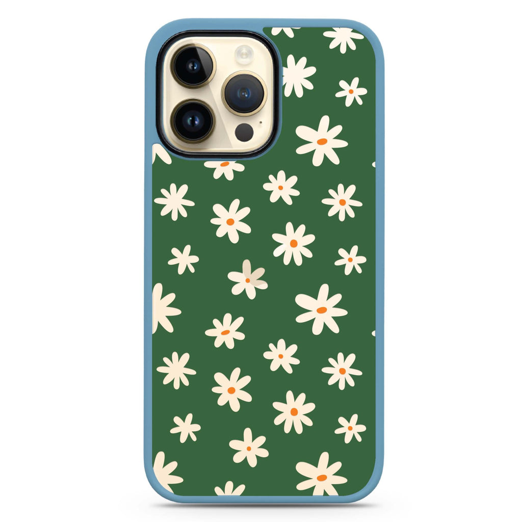 Flowers Pattern iPhone 13 Pro Impact Guard Bumper Case