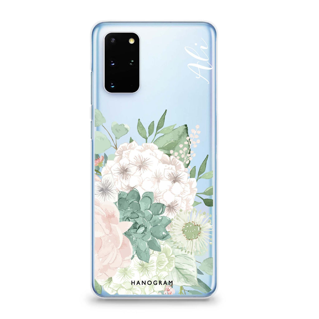 Vintage Flowers Samsung S20 Soft Clear Case