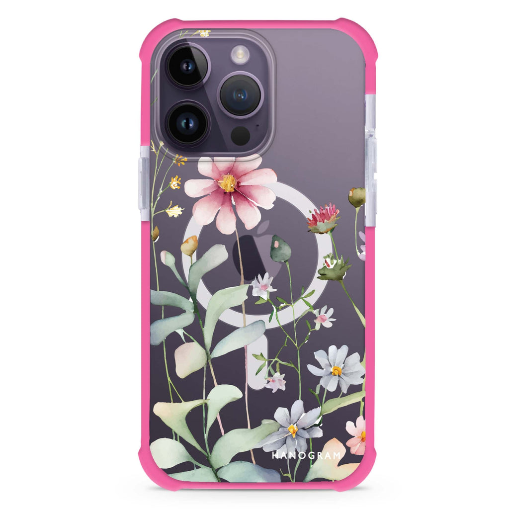 Floral MagSafe Compatible Ultra Shockproof Case