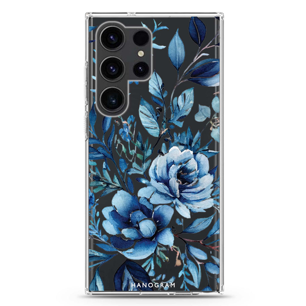 Floral #4 Samsung Galaxy S26/S25/S24/S23/S22 Ultra ultra clear case, transparent design, main view