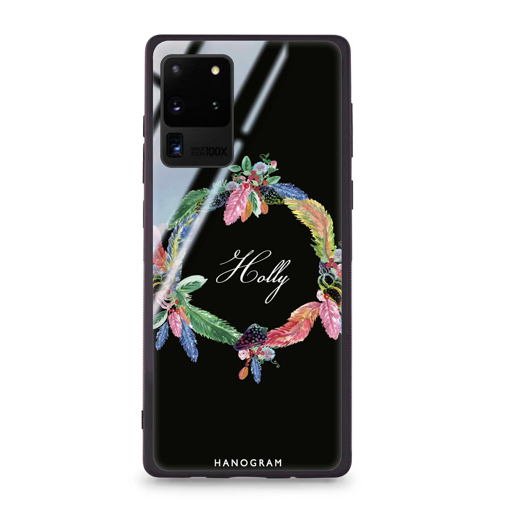 Watercolour Feather Samsung S20 Ultra Glass Case