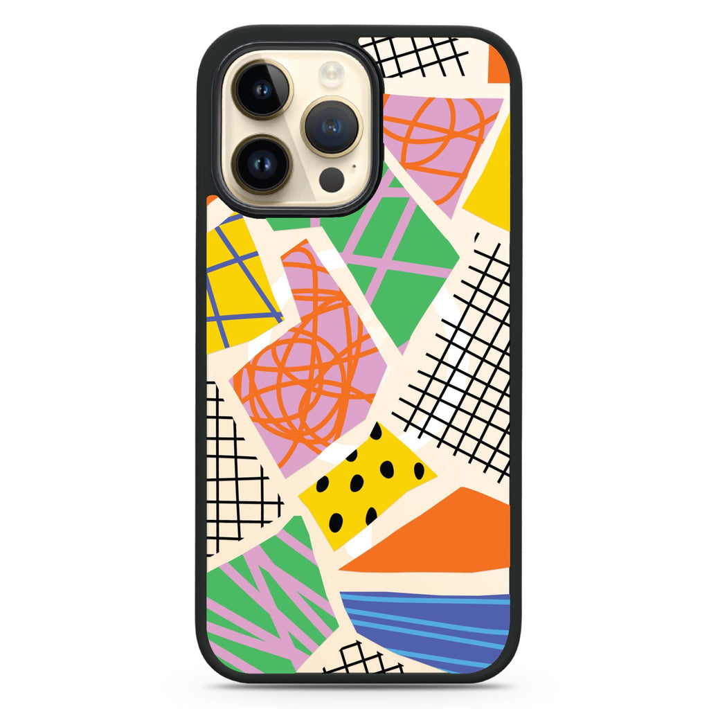 Flowers Pattern MagSafe Compatible Impact Guard Bumper Case