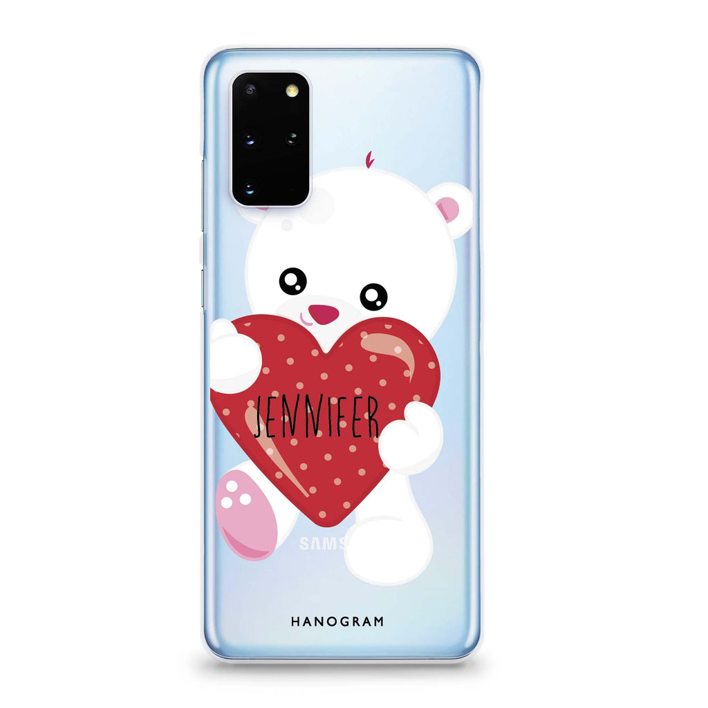 Lovely Bear Samsung S20 Soft Clear Case