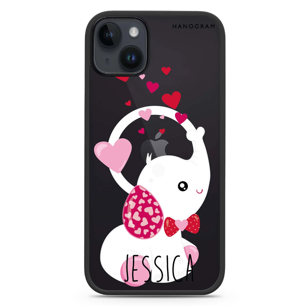 Lovely Elephant iPhone 14 Plus MagSafe Compatible Impact Guard Bumper Case