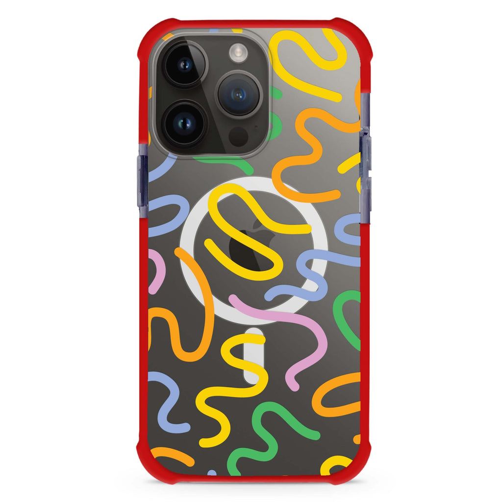 Abstract Doodles MagSafe Compatible Ultra Shockproof Case