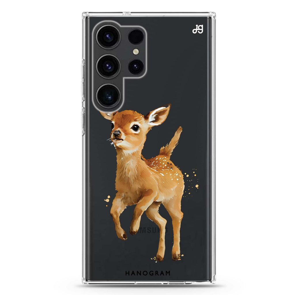 A Deer Samsung Galaxy S26/S25/S24/S23/S22 Ultra ultra clear case, transparent design, main view